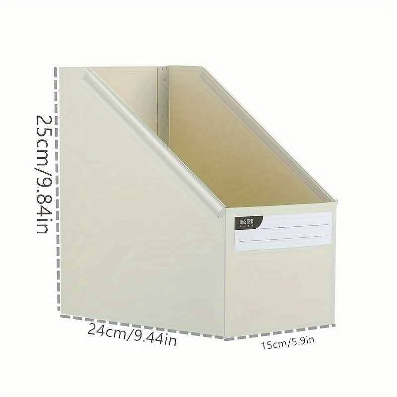 Large Capacity Desk File Organizer – Foldable Office and Study Storage Box