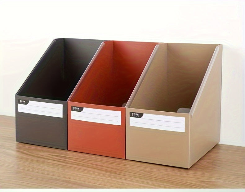 Large Capacity Desk File Organizer – Foldable Office and Study Storage Box