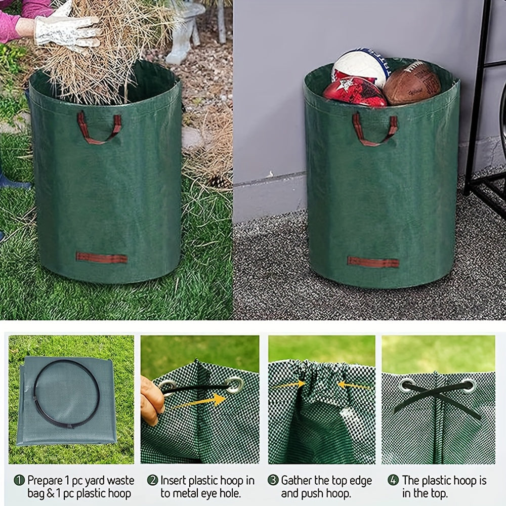 1x Heavy Duty Reusable Garden Bags, Garden 300LWith Handles
