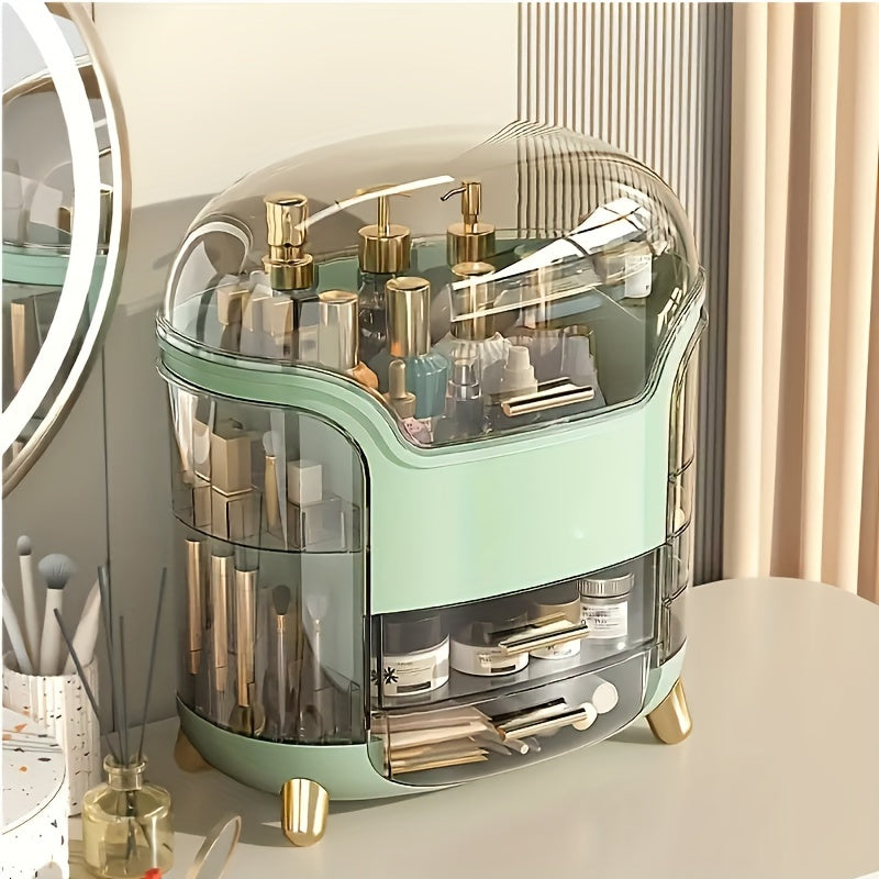 Makeup & Skincare Organizer Case – Large Cosmetic Storage Box for Vanity, Bathroom & Desk
