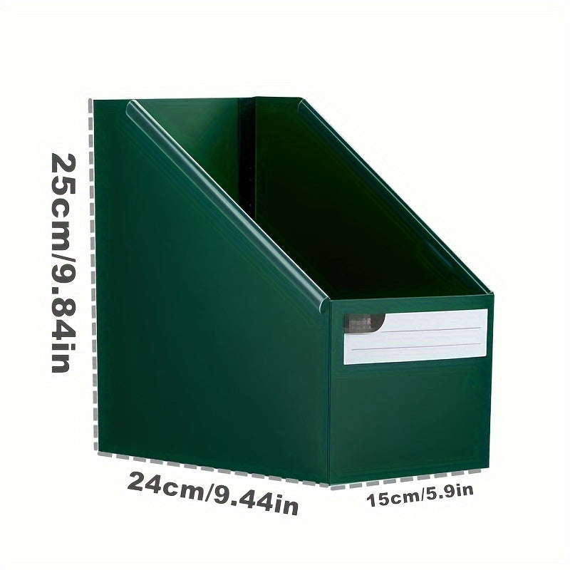 Large Capacity Desk File Organizer – Foldable Office and Study Storage Box