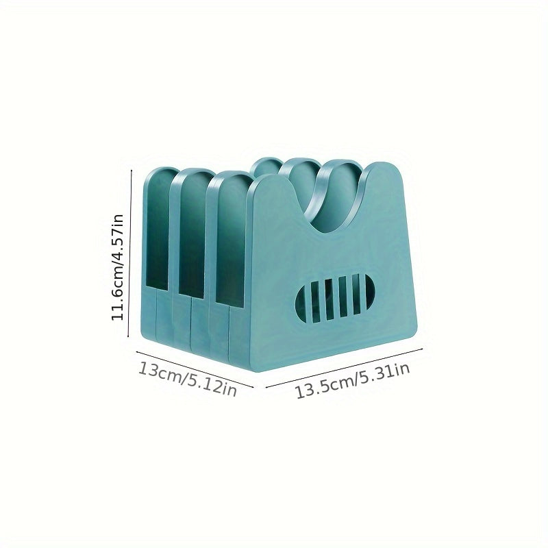 Rust-Proof ABS Kitchen Organizer – Spoon and Utensil Holder with Drainage and Pot Lid Rack