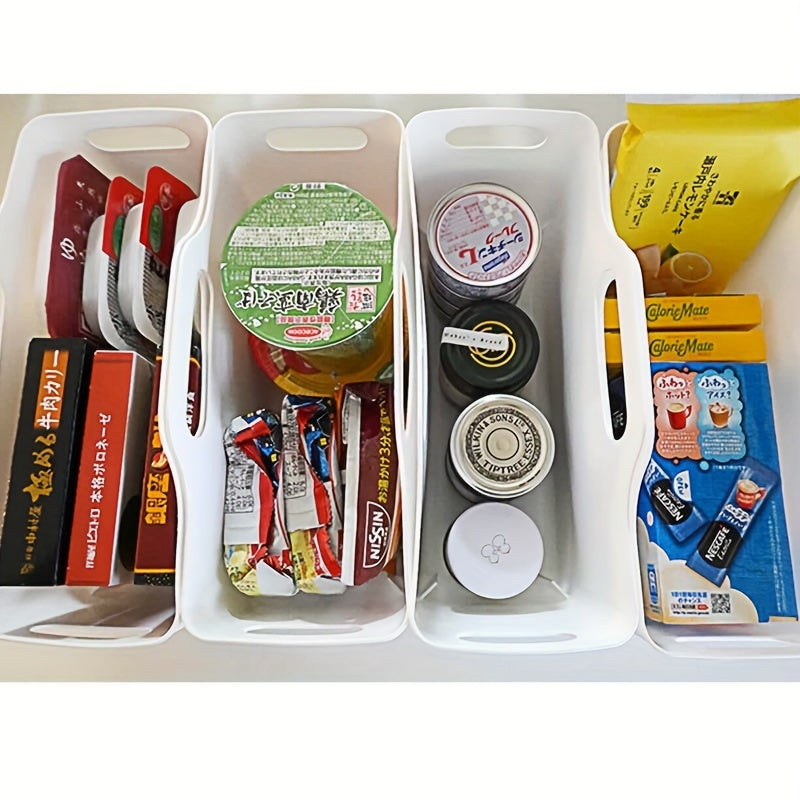 4pcs Cleaning Supplies Storage Baskets – Under Sink & Plastic Organizer for Home, Kitchen, Bathroom & Office