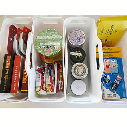 4pcs Cleaning Supplies Storage Baskets – Under Sink & Plastic Organizer for Home, Kitchen, Bathroom & Office