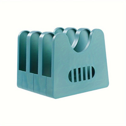 Rust-Proof ABS Kitchen Organizer – Spoon and Utensil Holder with Drainage and Pot Lid Rack