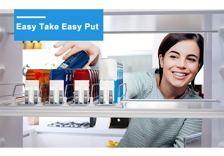 3/4/5-Piece Beverage Pusher Drink Dispenser – Refrigerator Bottle and Can Storage Box