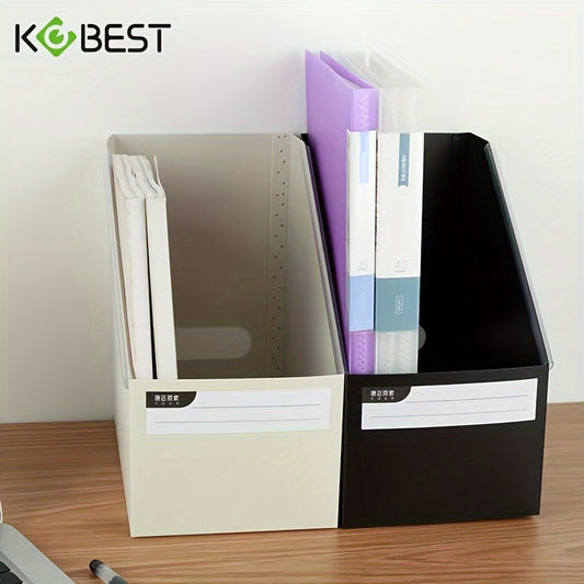 Large Capacity Desk File Organizer – Foldable Office and Study Storage Box