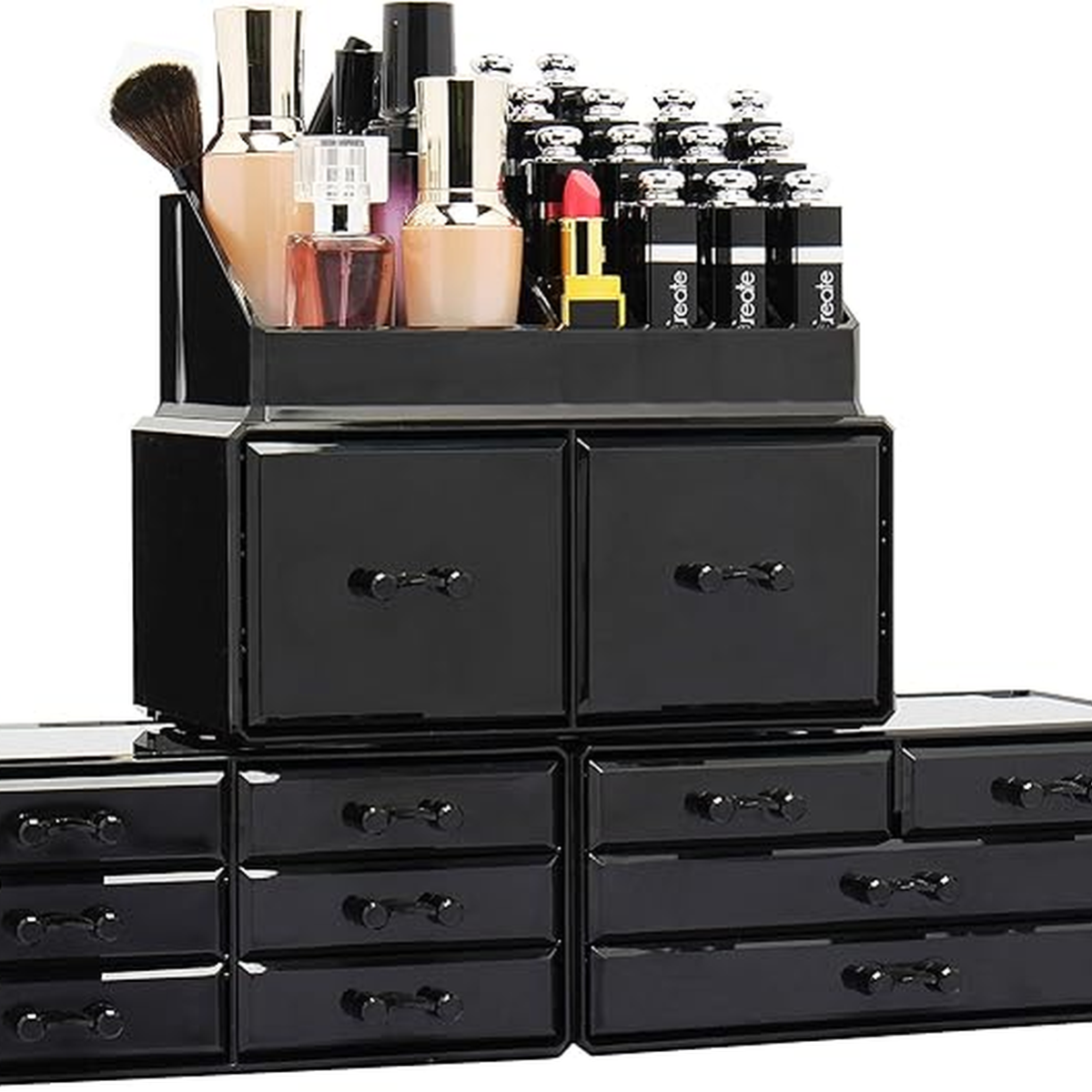 Acrylic Makeup Organizer Jewellery Box Cosmetic Drawers Makeup Storage Box