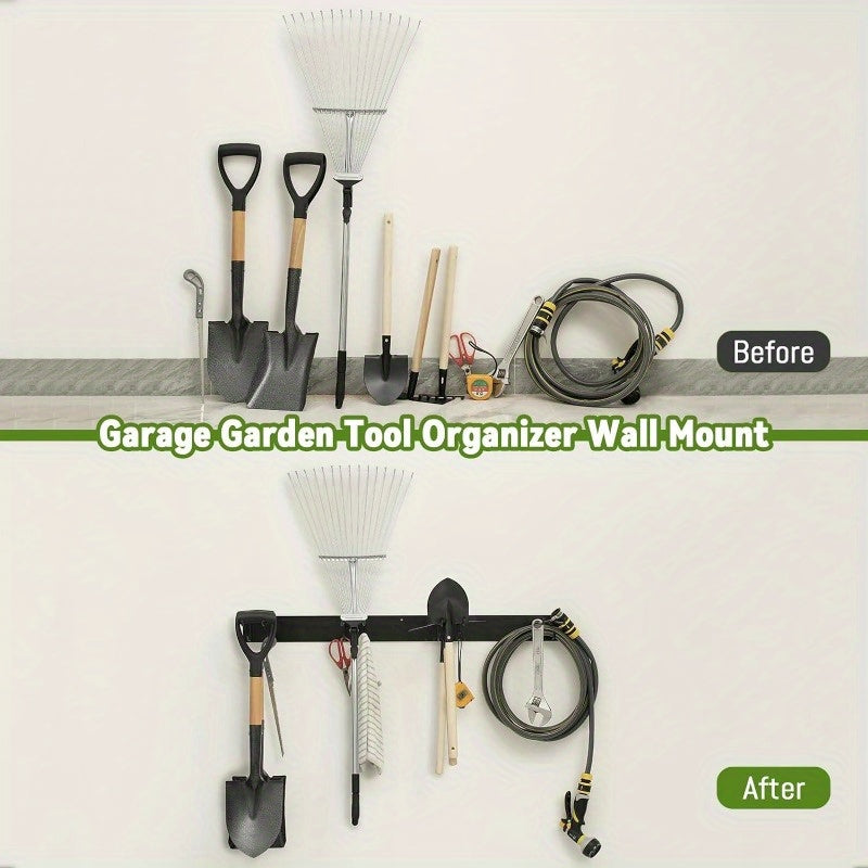 Garage Storage Tool Organizer – Heavy Duty Wall-Mount Rack for Shovels, Rakes & Garden Tools