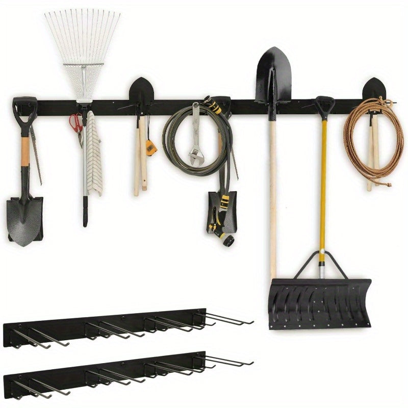 Garage Storage Tool Organizer – Heavy Duty Wall-Mount Rack for Shovels, Rakes & Garden Tools