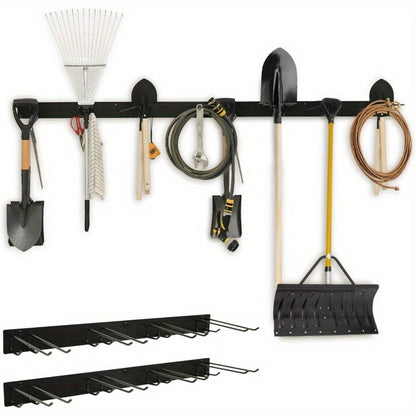 Garage Storage Tool Organizer – Heavy Duty Wall-Mount Rack for Shovels, Rakes & Garden Tools