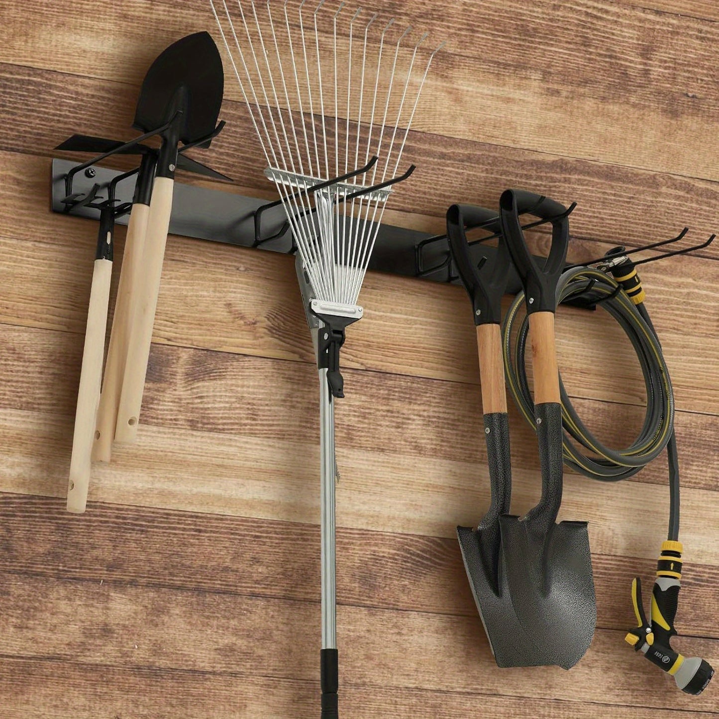 Garage Storage Tool Organizer – Heavy Duty Wall-Mount Rack for Shovels, Rakes & Garden Tools