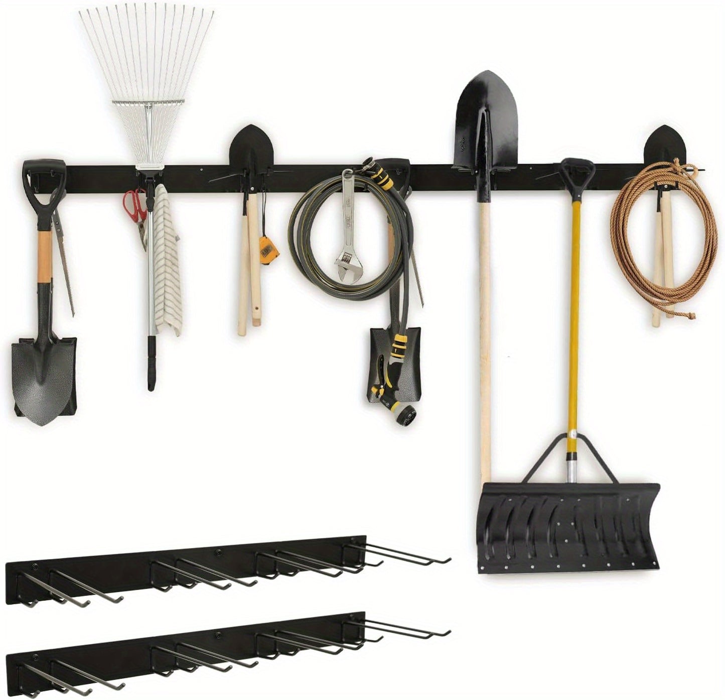 Garage Storage Tool Organizer – Heavy Duty Wall-Mount Rack for Shovels, Rakes & Garden Tools