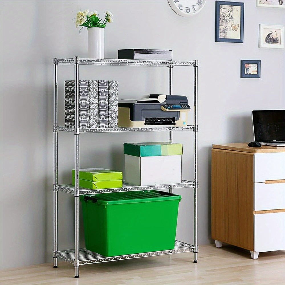 4-Shelf  Heavy Duty Metal Storage Shelving Units 120x56x35cm