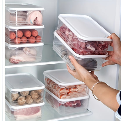 Leak-Proof 6pcs 1200ml Food Storage Containers with Lids – Microwave & Freezer Safe, Space-Saving Kitchen Organizer