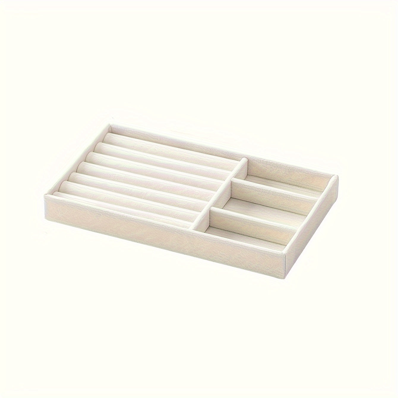 4pcs Velvet Jewelry Storage Rack – Multi-Grid Display Boards for Rings, Earrings & Accessories