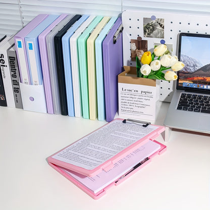 A4 File Folder Storage Box with Plate Clip – Large Capacity Multi-Function Document & Test Paper Organizer