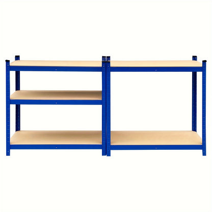 Heavy-Duty 5 Tier Blue Metal Garage Shelving Unit – 875kg Capacity Storage Rack for Home, Kitchen, Utility Room & Warehouse