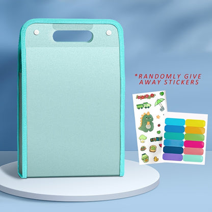 A4 Portable 13-Grid Expanding File Folder – Translucent Document Organizer Bag