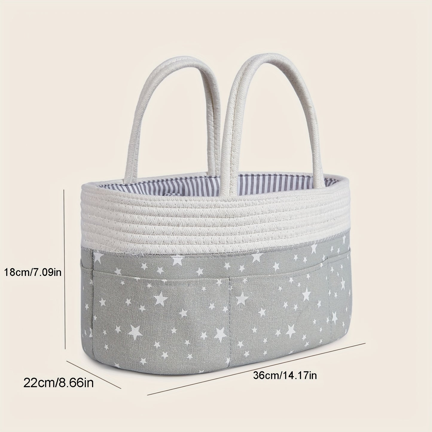 Braided Hand-Holding Diaper Storage Bag – Portable Organizer