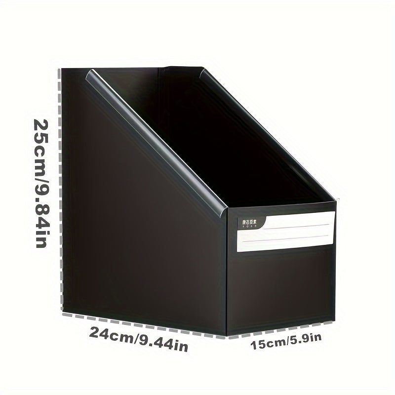 Large Capacity Desk File Organizer – Foldable Office and Study Storage Box