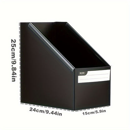 Large Capacity Desk File Organizer – Foldable Office and Study Storage Box