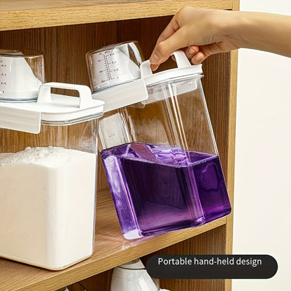 2pcs Large-Capacity Washing Powder Storage Box – Plastic Laundry Detergent & Household Storage Container