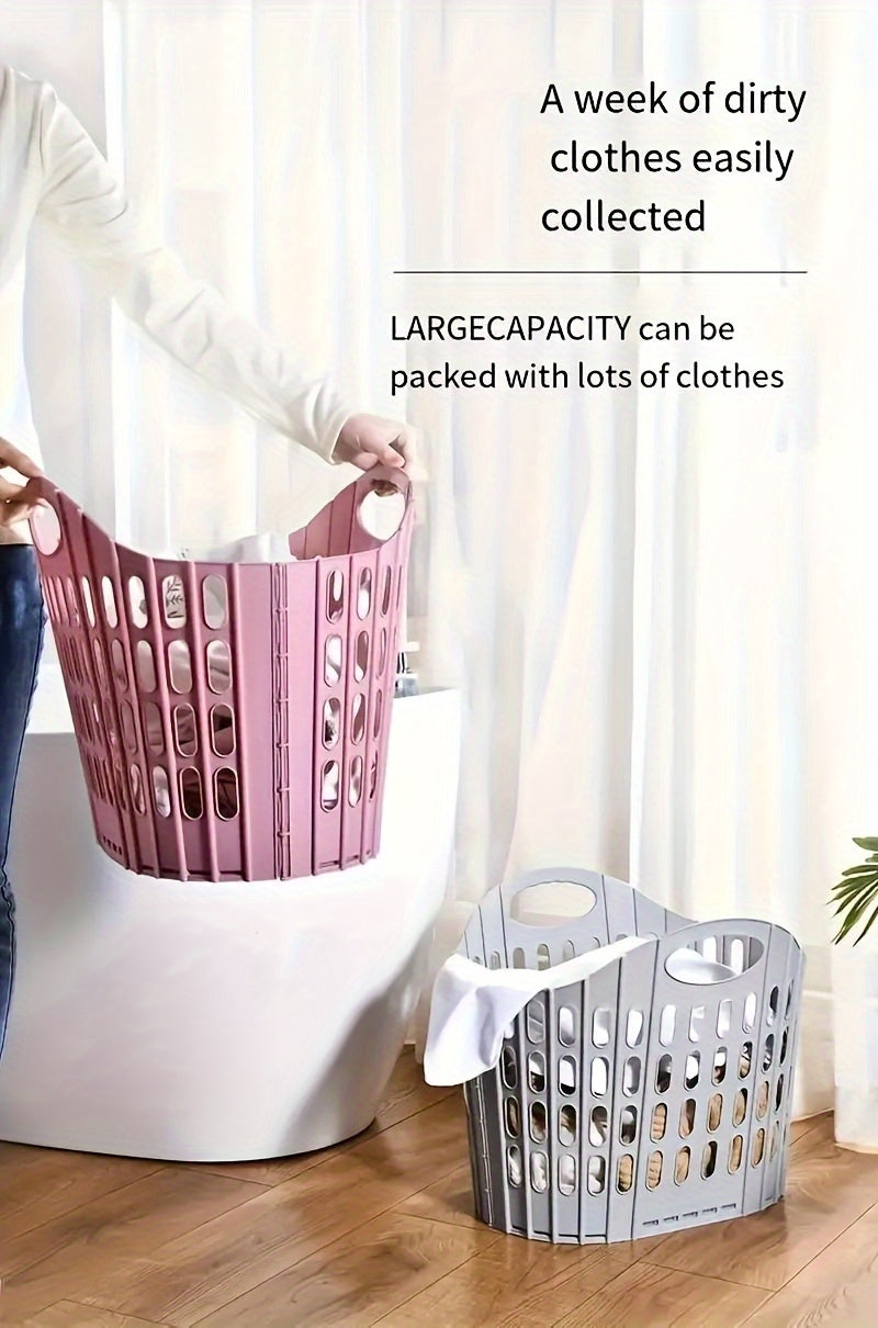 Modern Foldable Laundry Basket – Multi-Compartment Clothes Storage
