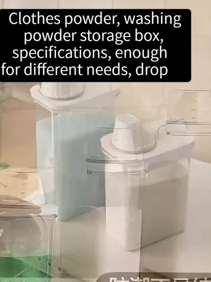 2pcs Large-Capacity Washing Powder Storage Box – Plastic Laundry Detergent & Household Storage Container