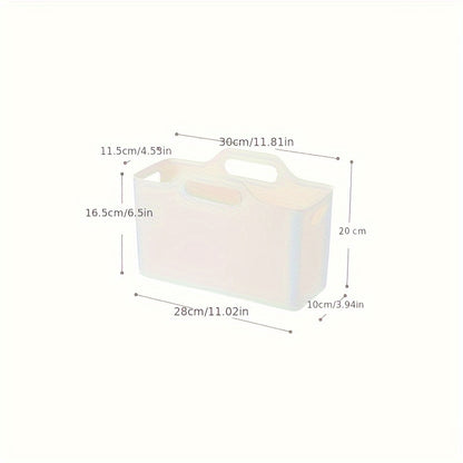 4pcs Cleaning Supplies Storage Baskets – Under Sink & Plastic Organizer for Home, Kitchen, Bathroom & Office