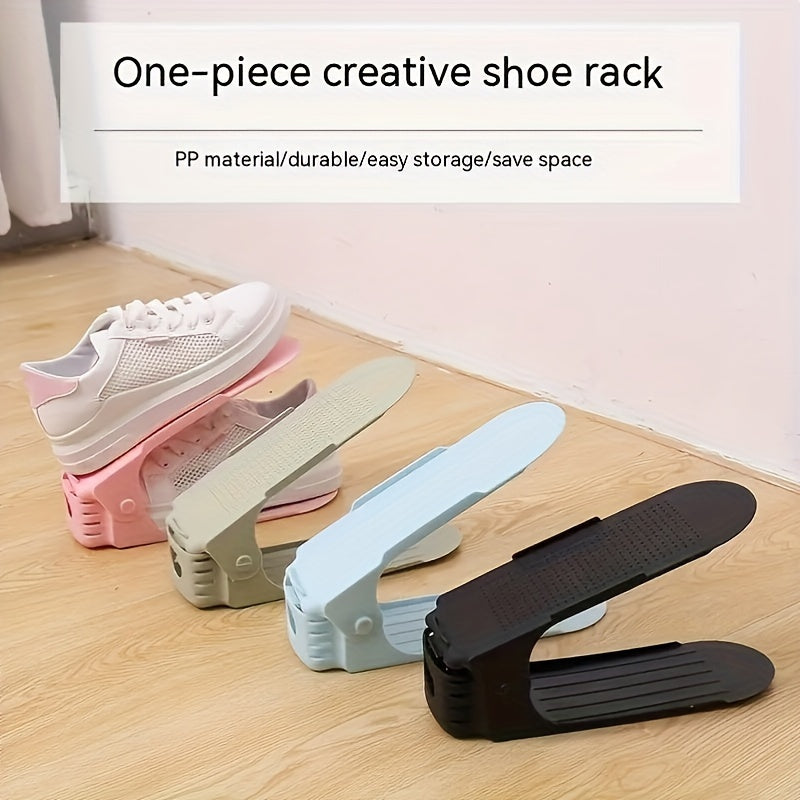 10-Piece Adjustable Shoe Rack – Space-Saving Home and Bedroom Organizer
