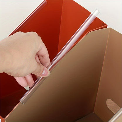 Large Capacity Desk File Organizer – Foldable Office and Study Storage Box