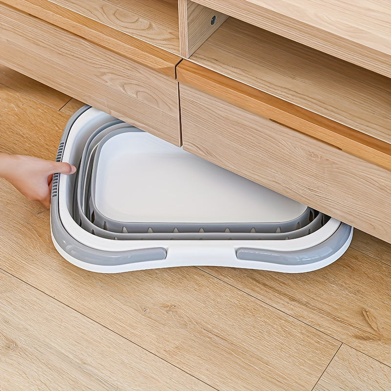 Space-Saving Collapsible Laundry Basket – Foldable Plastic Storage Bin with Handles for Bathroom & Laundry Room