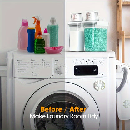 2pcs Large-Capacity Washing Powder Storage Box – Plastic Laundry Detergent & Household Storage Container