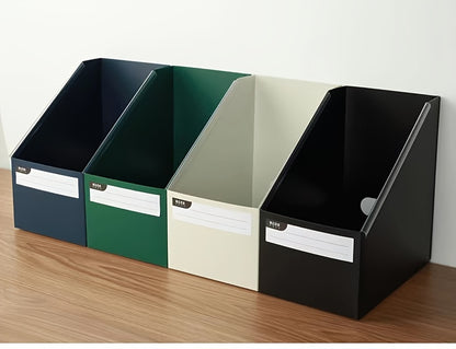 Large Capacity Desk File Organizer – Foldable Office and Study Storage Box