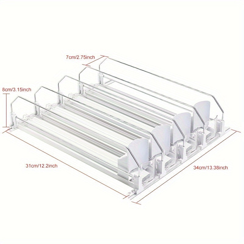 3/4/5-Piece Beverage Pusher Drink Dispenser – Refrigerator Bottle and Can Storage Box