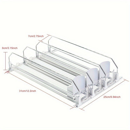3/4/5-Piece Beverage Pusher Drink Dispenser – Refrigerator Bottle and Can Storage Box