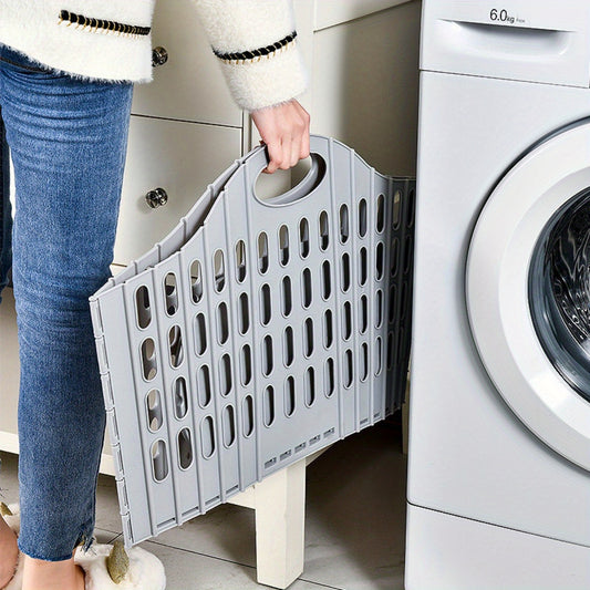Modern Foldable Laundry Basket – Multi-Compartment Clothes Storage