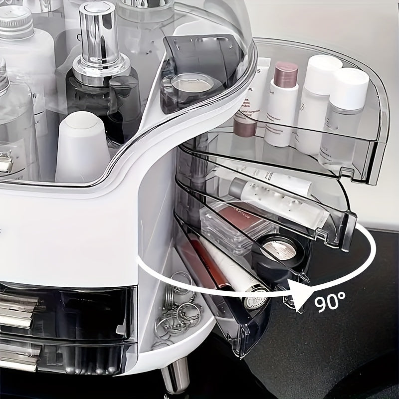 Makeup & Skincare Organizer Case – Large Cosmetic Storage Box for Vanity, Bathroom & Desk