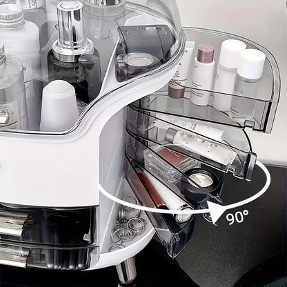 Makeup & Skincare Organizer Case – Large Cosmetic Storage Box for Vanity, Bathroom & Desk