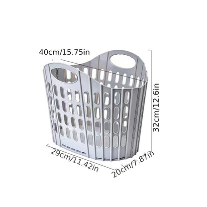 Modern Foldable Laundry Basket – Multi-Compartment Clothes Storage
