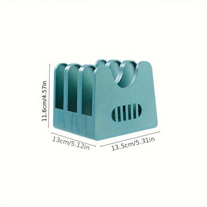 Rust-Proof ABS Kitchen Organizer – Spoon and Utensil Holder with Drainage and Pot Lid Rack