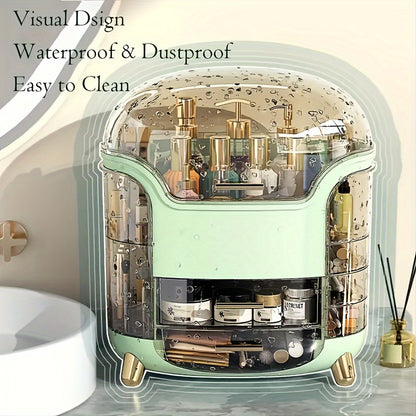 Makeup & Skincare Organizer Case – Large Cosmetic Storage Box for Vanity, Bathroom & Desk