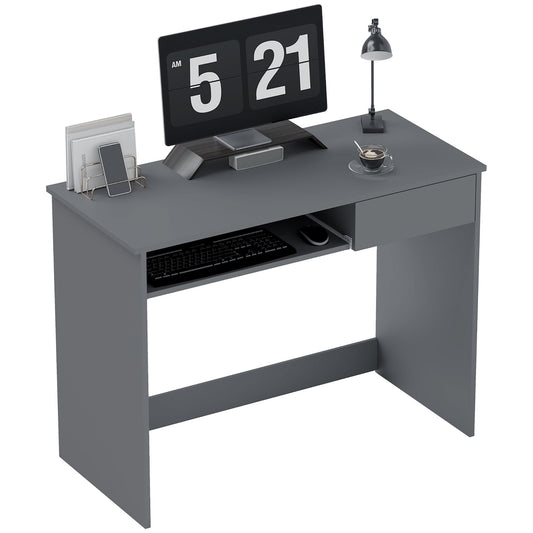 100cm Compact Computer Desk with Keyboard Tray