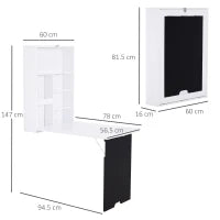 Folding Wall-Mounted Drop-Leaf Table