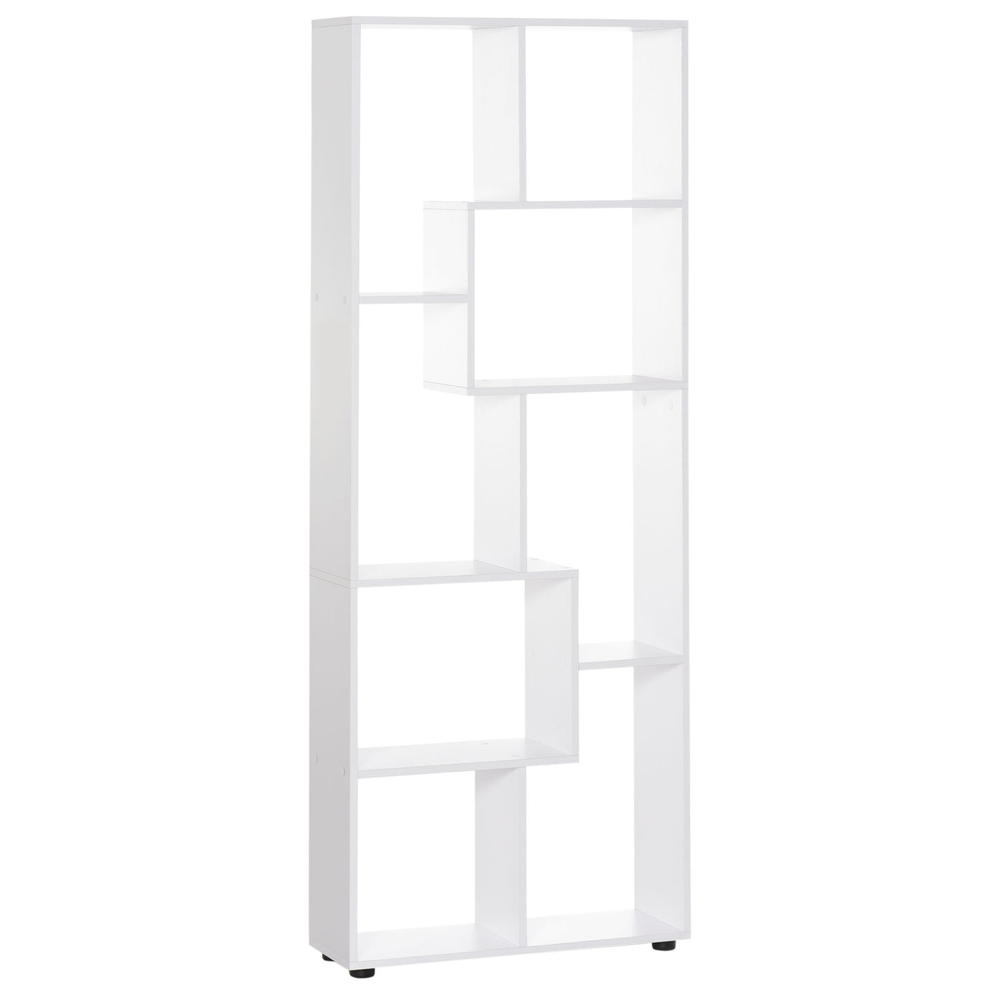 8-Cube Bookcase, Tall Display Shelf, Standing Storage Rack