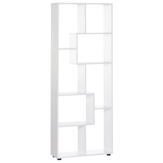 8-Cube Bookcase, Tall Display Shelf, Standing Storage Rack