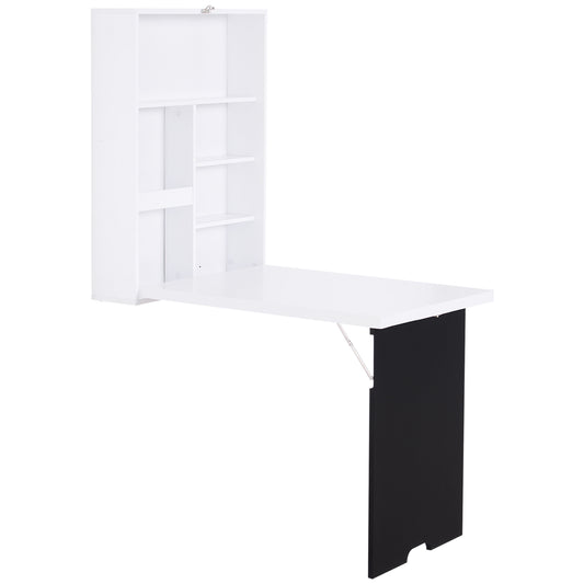 Folding Wall-Mounted Drop-Leaf Table