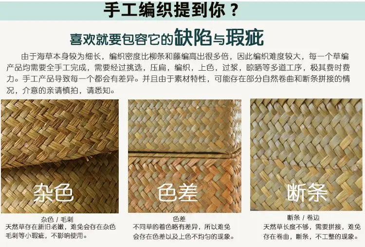Wicker Storage & Hanging Baskets – Foldable Seagrass Laundry Baskets, Flower Pots & Garden Storage for Home Decor