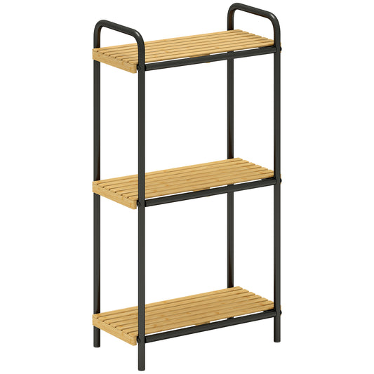 3-Tier Bamboo Bathroom Storage Shelf